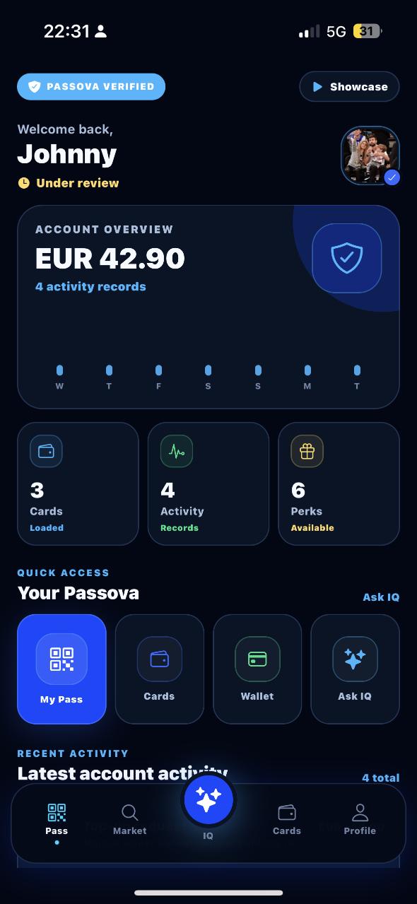 Passova dashboard