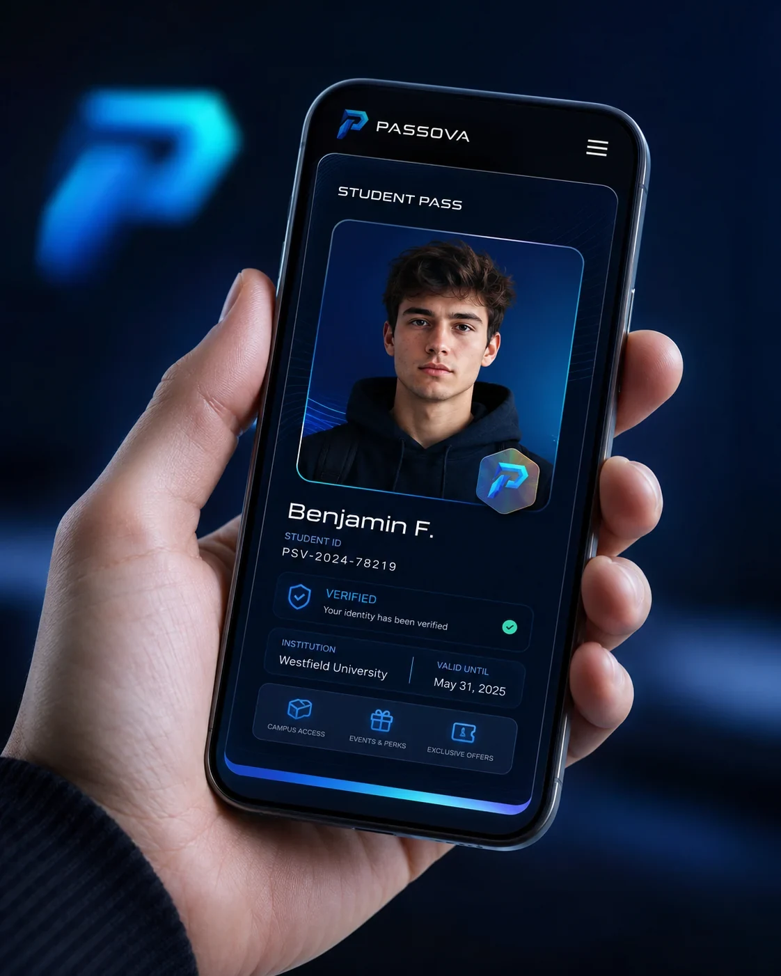 Passova digital identity screen